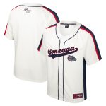 Gozags Shop - men8217s colosseum cream gonzaga bulldogs ruth button-up baseball jersey Collection | Gonzaga Bulldogs Fan Essentials