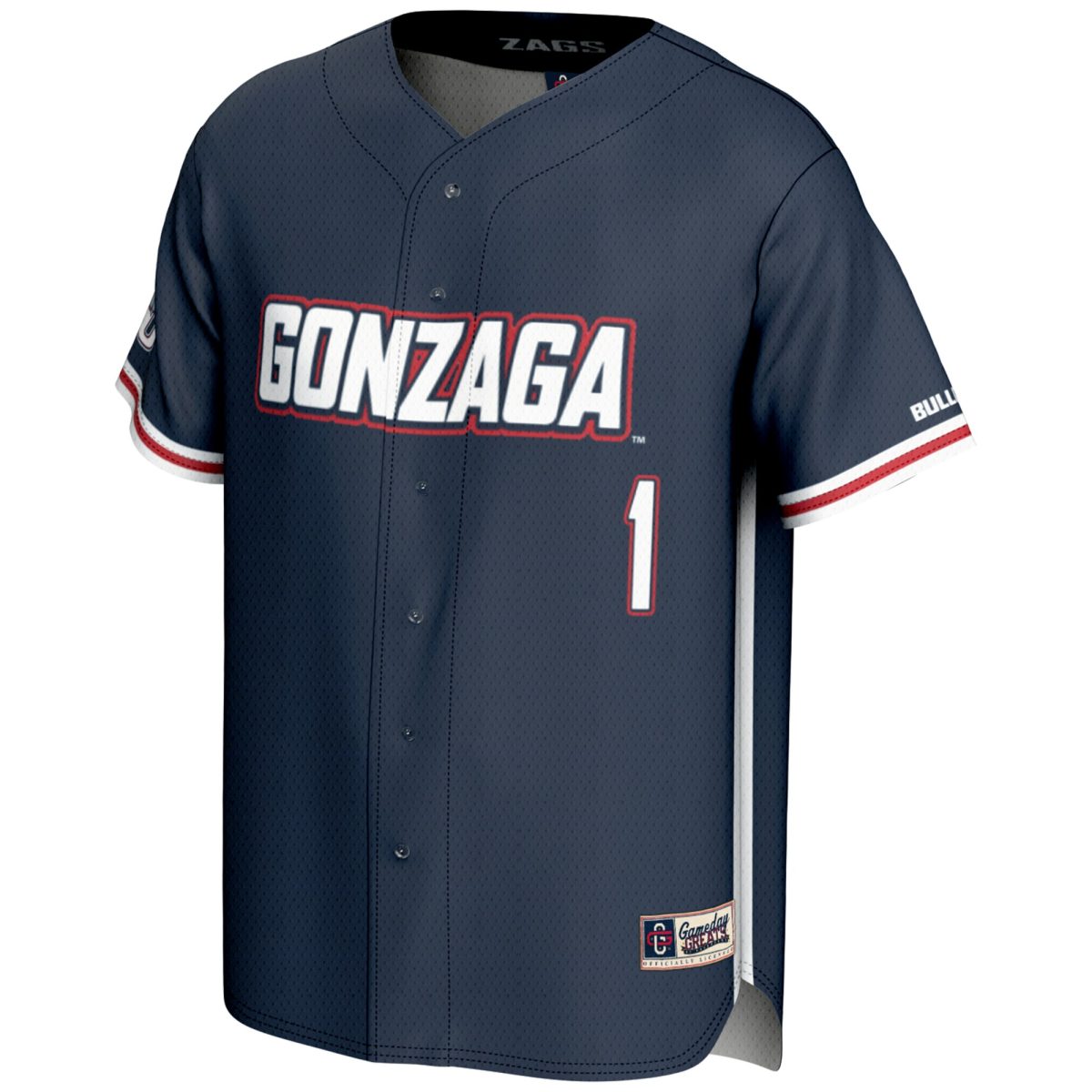 Gozags Shop - men8217s gameday greats 1 navy gonzaga bulldogs lightweight baseball jersey Collection | Gonzaga Bulldogs Fan Essentials