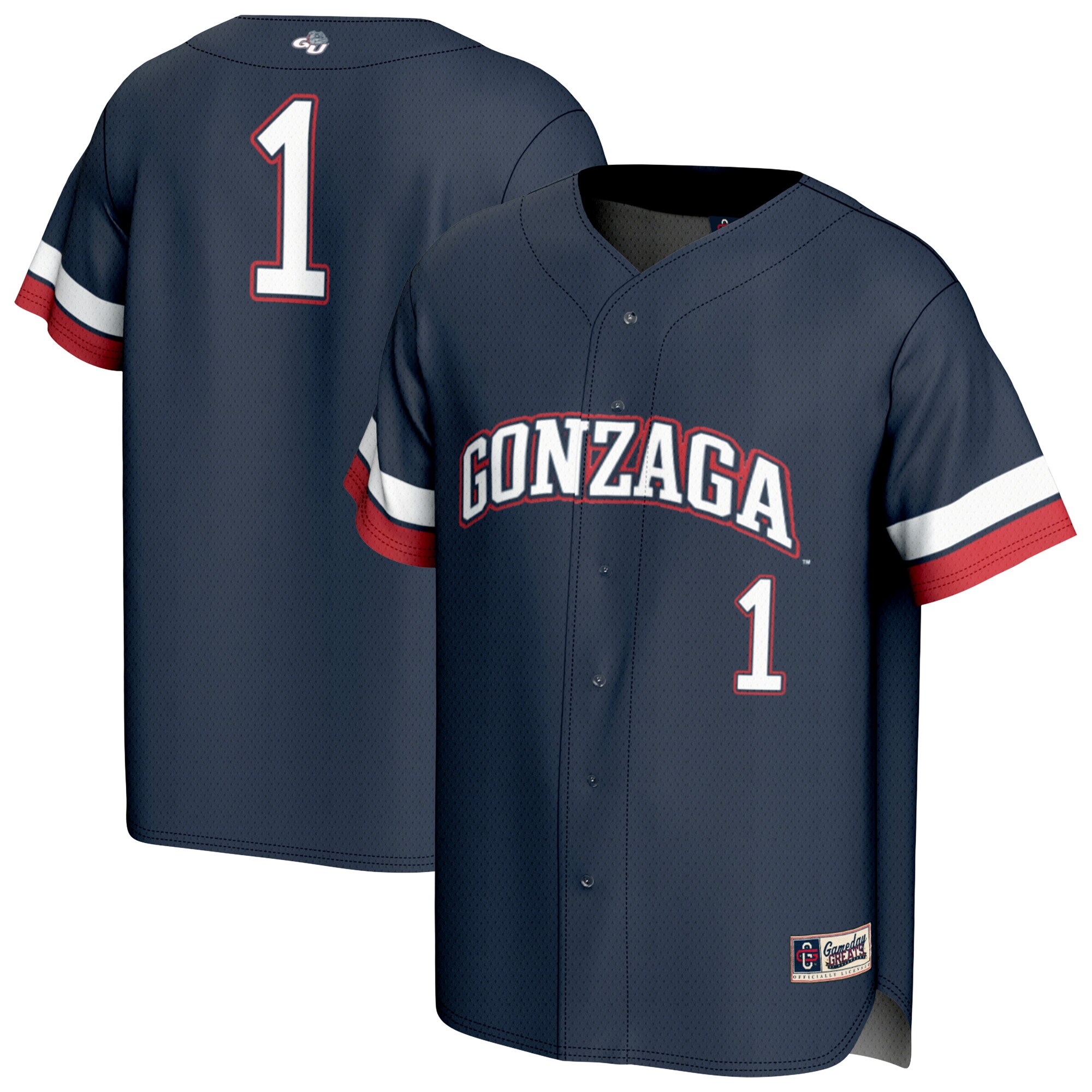Gozags Shop - unisex gameday greats 1 navy gonzaga bulldogs collegiate baseball fashion jersey Collection | Gonzaga Bulldogs Fan Essentials