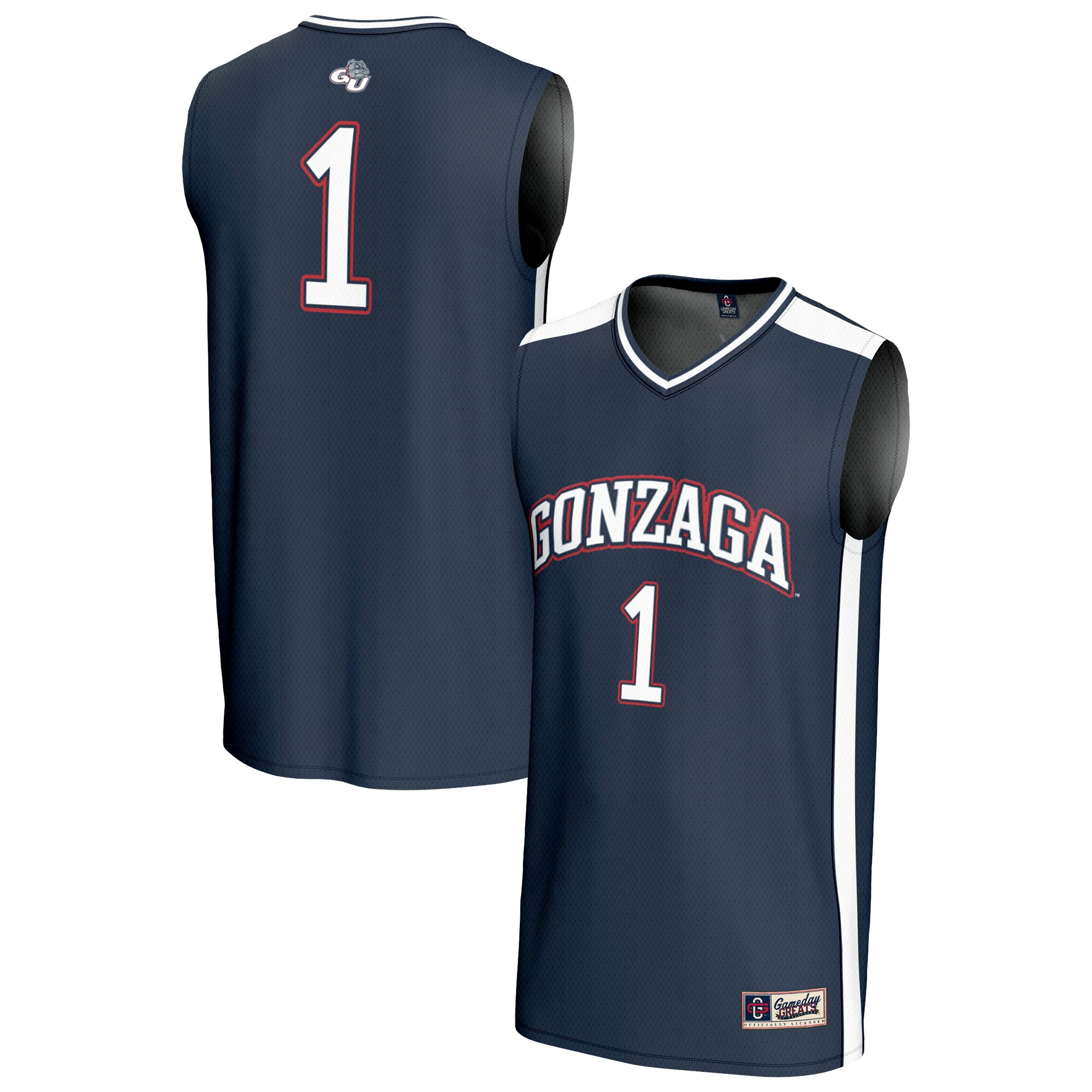 Gozags Shop - unisex gameday greats 1 navy gonzaga bulldogs lightweight basketball fashion jersey Collection | Gonzaga Bulldogs Fan Essentials