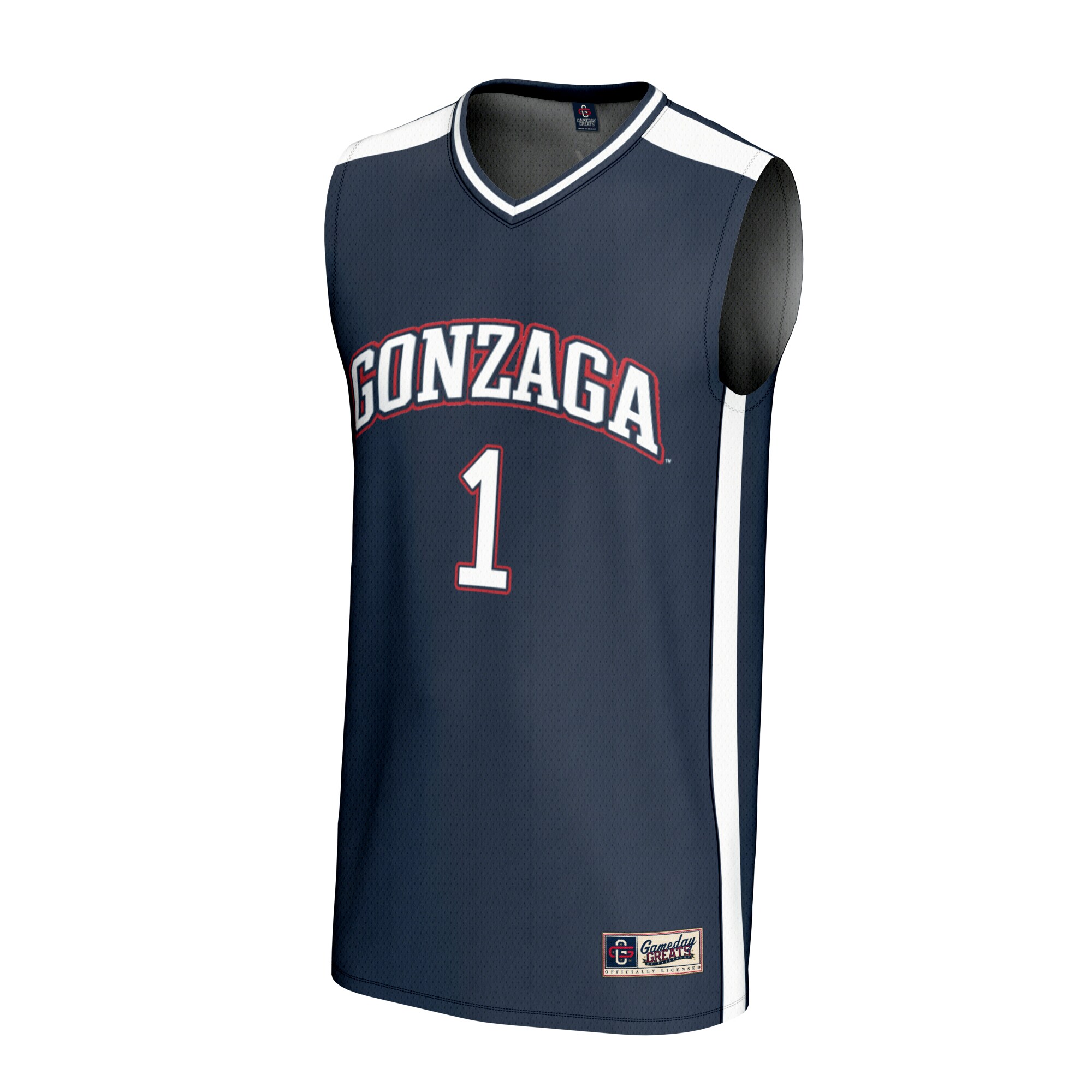 Gozags Shop - unisex gameday greats 1 navy gonzaga bulldogs lightweight basketball fashion jersey Collection | Gonzaga Bulldogs Fan Essentials