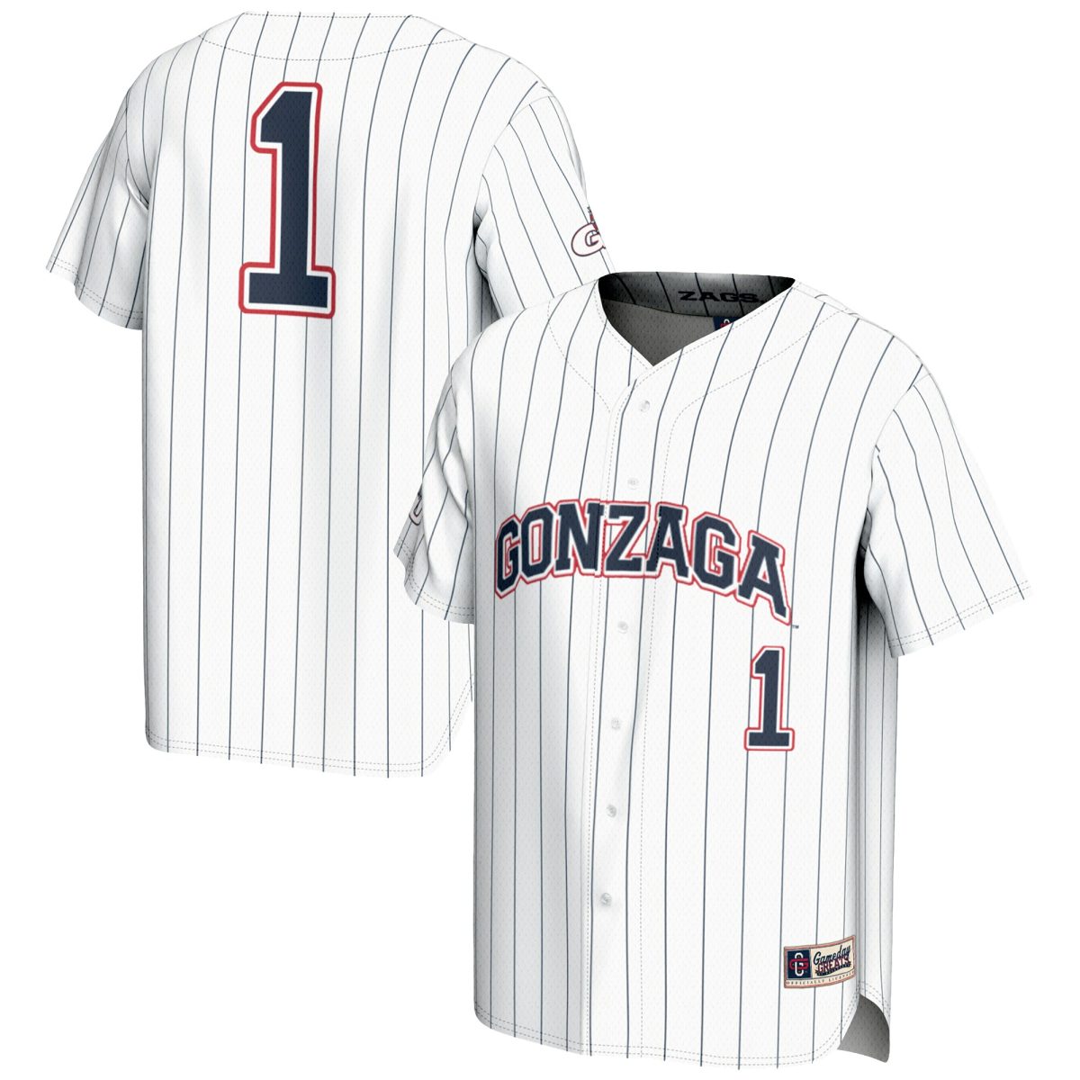 Gozags Shop - unisex gameday greats 1 white gonzaga bulldogs lightweight baseball jersey Collection | Gonzaga Bulldogs Fan Essentials