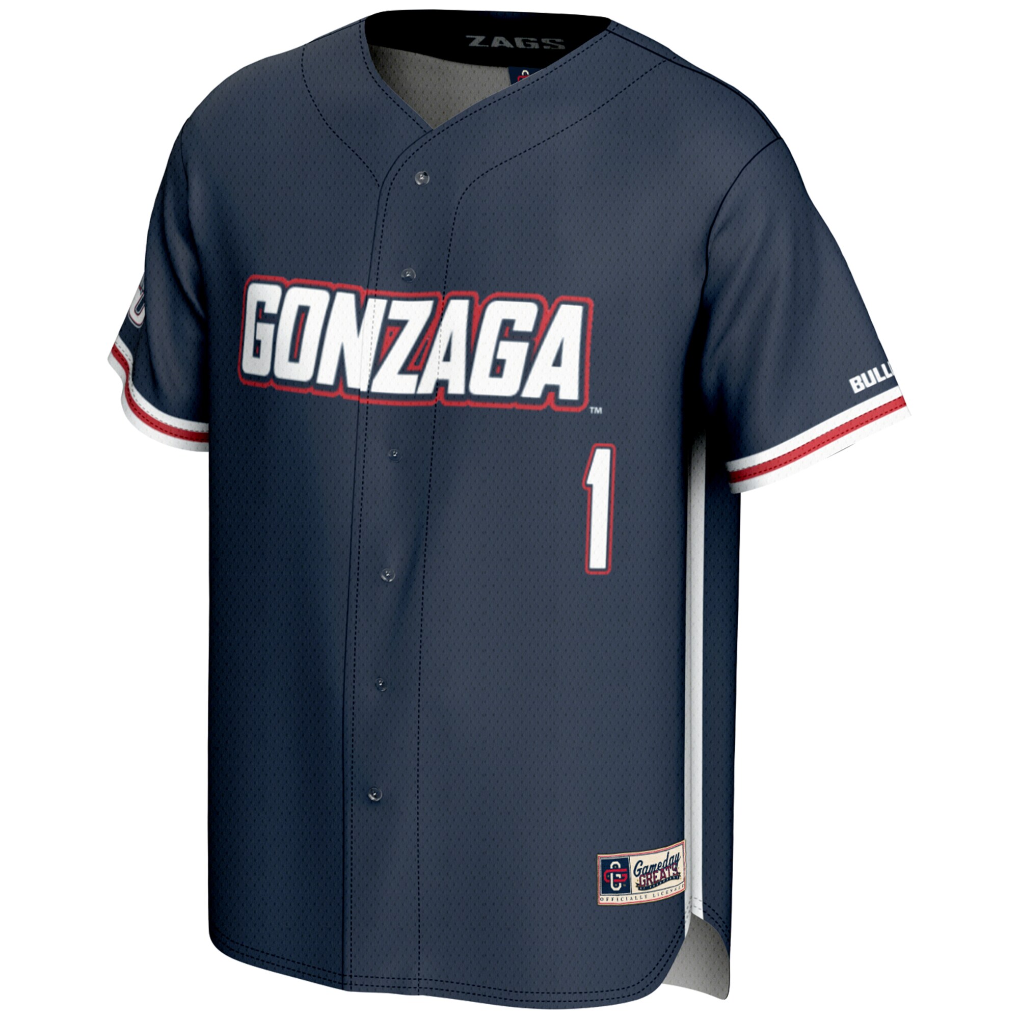 Gozags Shop - youth gameday greats 1 navy gonzaga bulldogs lightweight baseball jersey Collection | Gonzaga Bulldogs Fan Essentials