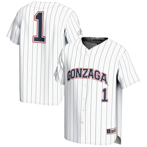 Gozags Shop - youth gameday greats 1 white gonzaga bulldogs lightweight baseball jersey Collection | Gonzaga Bulldogs Fan Essentials